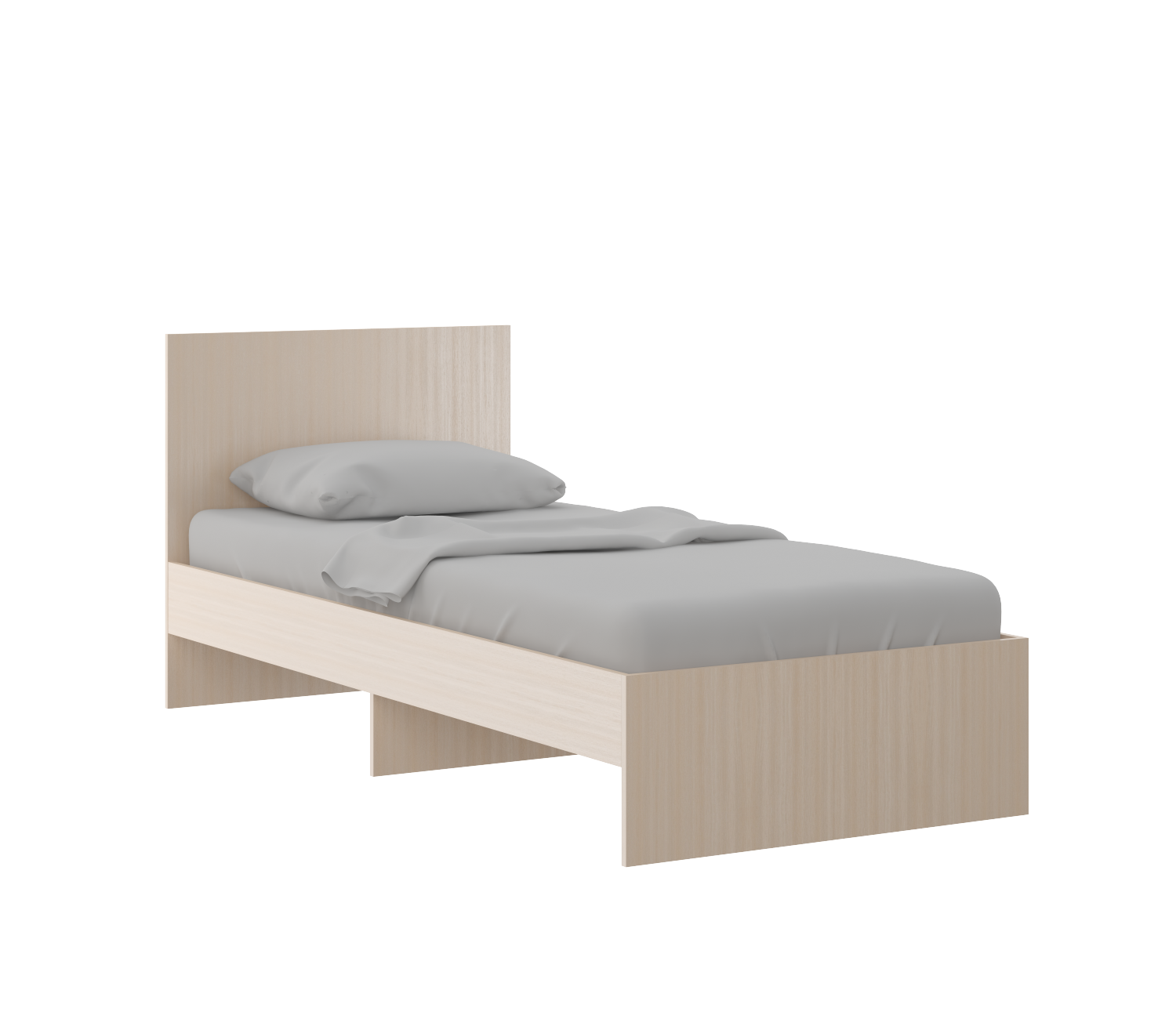Осло (спальни) М11 Кровать 0,9 с настилами Лайт (Дуб Млечный)