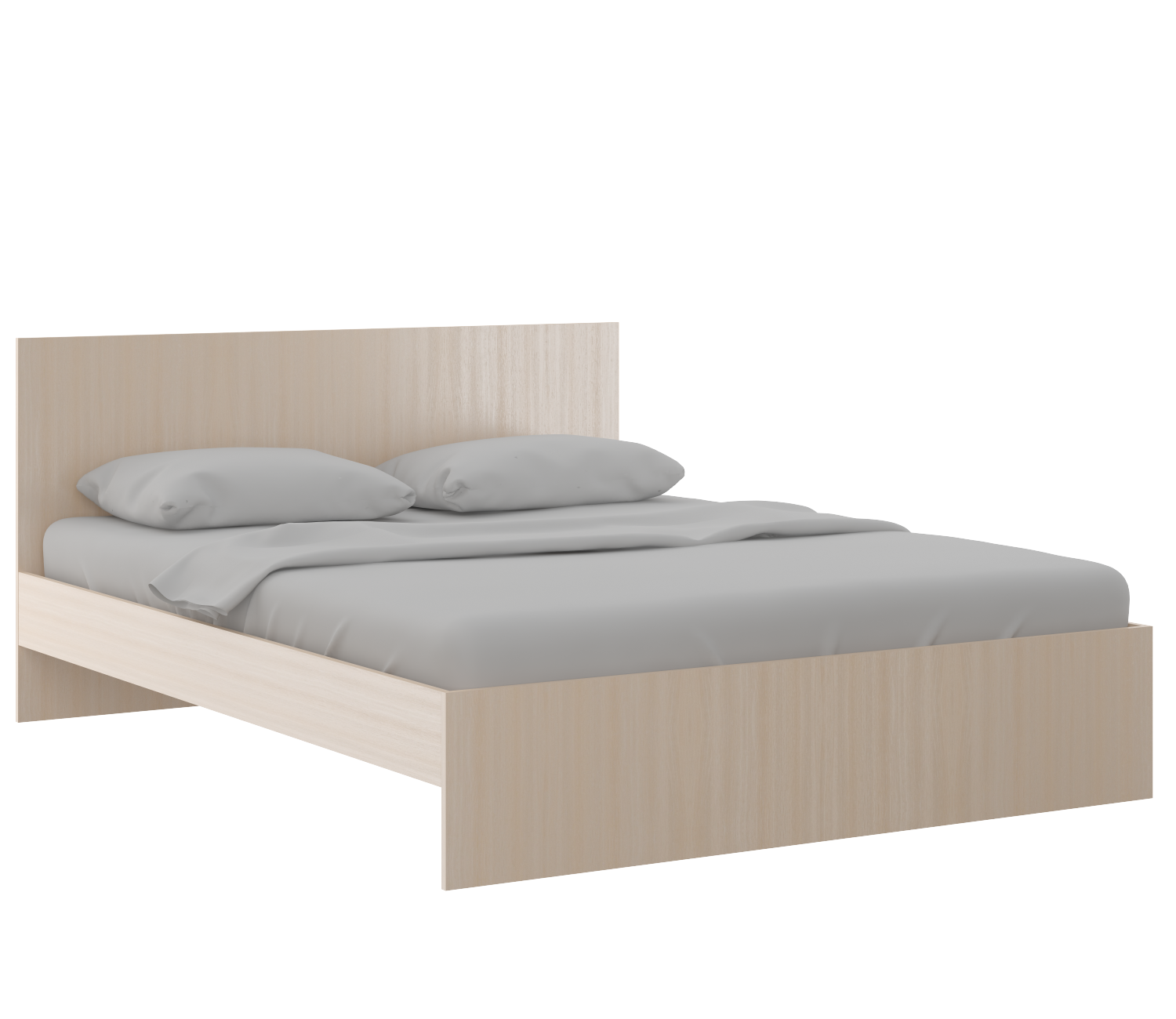 Осло (спальни) М14 Кровать 1,6 с настилами Лайт (Дуб Млечный)