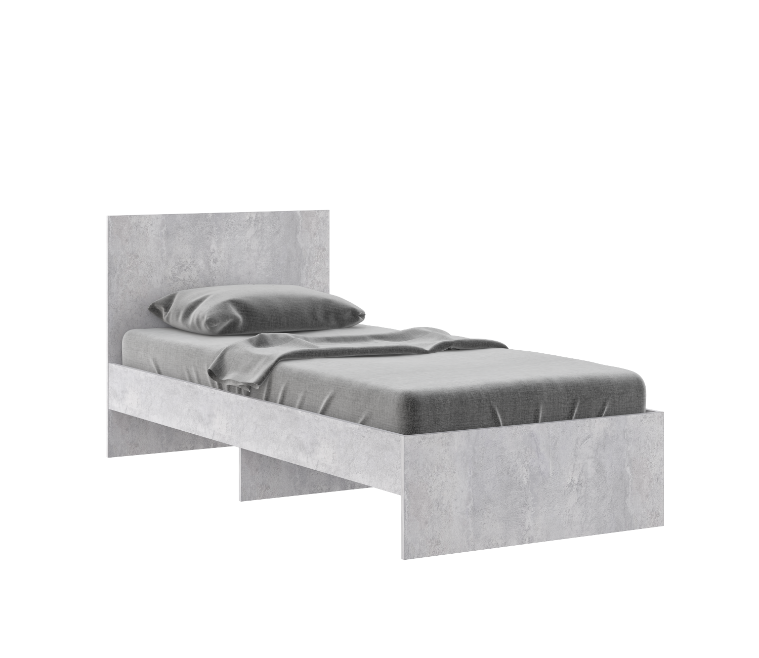 Осло (спальни) М11 Кровать 0,9 с настилами Лайт (Цемент светлый)